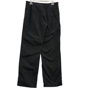 Y2K‎ Bebe Women's Pants Zip Pocket Black Drawstring Waist Retro Size Large